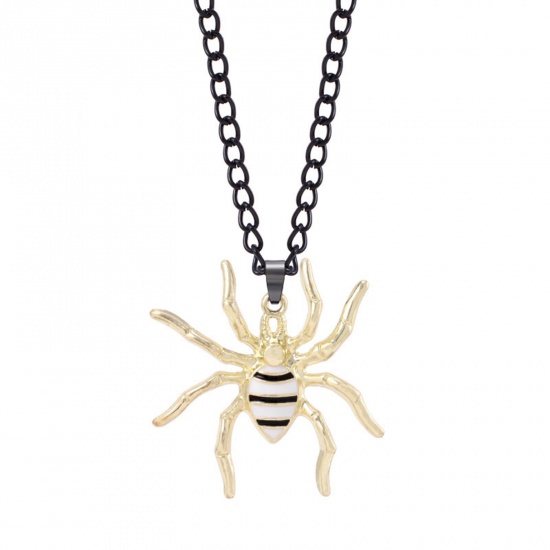 Immagine di Punk Pendant Necklace Multicolor Halloween Cobweb Halloween Spider