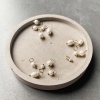 Image de Breloques en 316 Acier Inoxydable Baroque Irrégulier Coquillage Imitation Perle 3mm-5mm , 2 Pcs