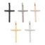 Immagine di 304 Acciaio Inossidabile Charms Croce 5.5cm x 2.5cm, 1 Pz