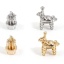 Picture of Brass Charms Real Gold Plated Rocking Horse Cactus 3D