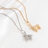 Picture of Brass Charms Real Gold Plated Rocking Horse Cactus 3D