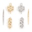 Immagine di Ottone Pendenti Charms Connettori Accessori Vero Oro Placcato 2 Pz