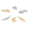 Picture of Brass Pendants Real Gold Plated Leaf 3D