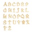Picture of 304 Stainless Steel Charms Gold Plated Capital Alphabet/ Letter Message " A-Z "