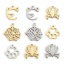 Immagine di 201 Acciaio Inossidabile Charms Ragnatela Orma di Zampa Filigrana 5 Pz