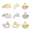 Immagine di 201 Acciaio Inossidabile Charms Piccone Conchiglia Filigrana 5 Pz