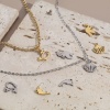 Picture of 201 Stainless Steel Charms Pigeon Animal Shell Hollow