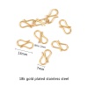 Picture of 304 Stainless Steel S Shaped Snap Hook Buckle Clip 13mm x 7mm
