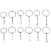 Picture of 304 Stainless Steel Keychain & Keyring Round Silver Tone 30mm Dia.