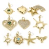 Picture of Brass Charms 18K Real Gold Plated