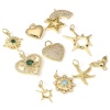Picture of Brass Charms 18K Real Gold Plated