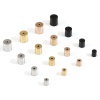Picture of 304 Stainless Steel Cord End Caps For Necklace Bracelet Jewelry Making Cylinder