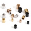 Picture of 304 Stainless Steel Cord End Caps For Necklace Bracelet Jewelry Making Cylinder