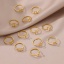 Immagine di 304 Acciaio Inossidabile Aperto Regolabile Anello Oro Placcato Costellazione 18mm (taglia di US: 7.75), 2 Pz