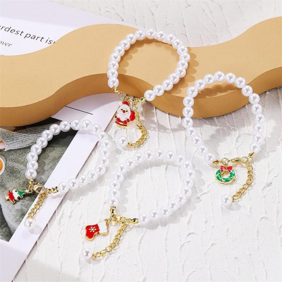 Picture of Stylish Bracelets Gold Plated Christmas Santa Claus