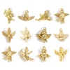 Picture of Brass Religious Charms 18K Gold Color Angel 3D