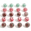 Image de Perles pour DIY Fabrication de Bijoux de Charme Noël Intercalaires en Bois Rond Multicolore Spiral 16mm Dia, Trou: env. 3.5mm, 20 Pcs