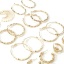 Bild von Umweltfreundliche Vakuumbeschichtung Stilvoll Einfach 18K Vergoldet Kupfer Geflochten Hoop Ohrringe Für Frauen Party 2 Stück