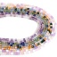 Изображение 1 Нитка Стеклянные Бисер для изготовления ювелирных украшений "Сделай сам, Куб Разноцветный 4мм x 4мм