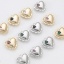 Immagine di Ottone San Valentino Charms Cuore Vero Oro Placcato Filigrana Multicolore Cubic Zirconiae 16mm x 15mm, 2 Pz