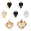 Immagine di Ottone San Valentino Charms Cuore Oro riempito 1 Pz