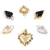 Picture of Brass Valentine's Day Charms Real Gold Plated Heart