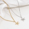 Picture of Brass Ocean Jewelry Charms Real Gold Plated Star Fish 21mm x 15mm
