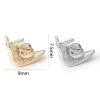 Picture of Brass Charms Real Gold Plated Snail Animal 3D 9mm x 7.5mm
