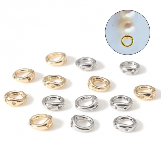 Picture of Brass Wire Protectors Round Real Gold Plated 5.2mm x 5mm                                                                                                                                                                                                      
