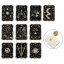 Picture of Tarot Pin Brooches Rectangle Sun & Moon Black Enamel