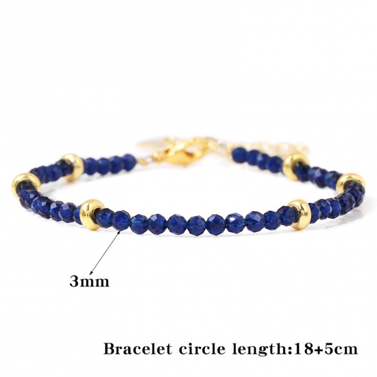 Image de Bracelets Raffinés Bracelets Délicats Bracelet de Perles Élégant en Cristal Multicolore 1 Pièce