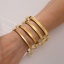 Immagine di Placcatura Sottovuoto Ecologica Elegante Semplice Placcato Oro 18K 304 Acciaio Inossidabile Braccialetto Unisex Festa 1 Pz