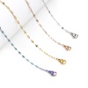 Picture of 304 Stainless Steel Lips Chain Necklace For DIY Jewelry Making 40cm(15 6/8") long