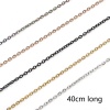 Picture of 304 Stainless Steel Link Cable Chain Necklace For DIY Jewelry Making 40cm(15 6/8") long