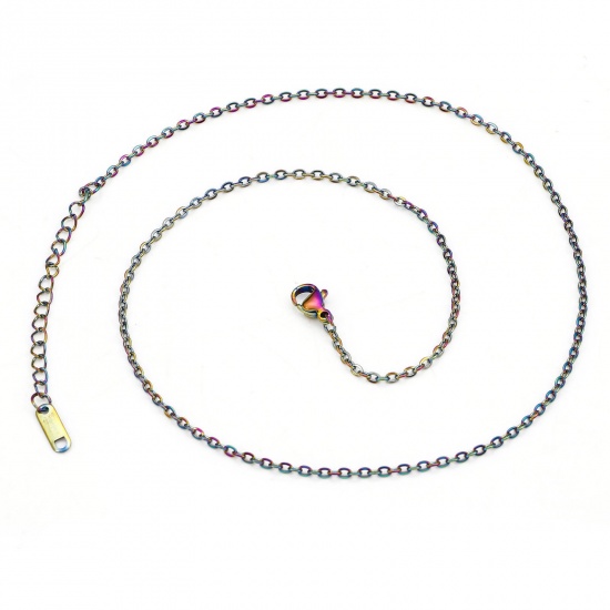 Bild von 304 Edelstahl Gliederkette Kette Halskette 40cm lang, 1 Strang