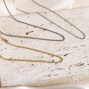 Picture of 304 Stainless Steel Link Cable Chain Necklace For DIY Jewelry Making 40cm(15 6/8") long
