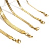 Picture of 304 Stainless Steel Snake Chain Bracelets Gold Plated With Lobster Claw Clasp And Extender Chain