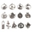 Picture of Zinc Based Alloy Charms Antique Silver Color Mushroom