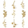 Picture of Brass Pendants Real Gold Plated Flower 3D