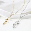 Picture of Brass Pendants Real Gold Plated Flower 3D