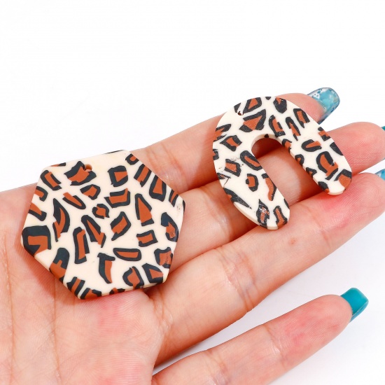 Picture of Polymer Clay Pendants Leopard Print