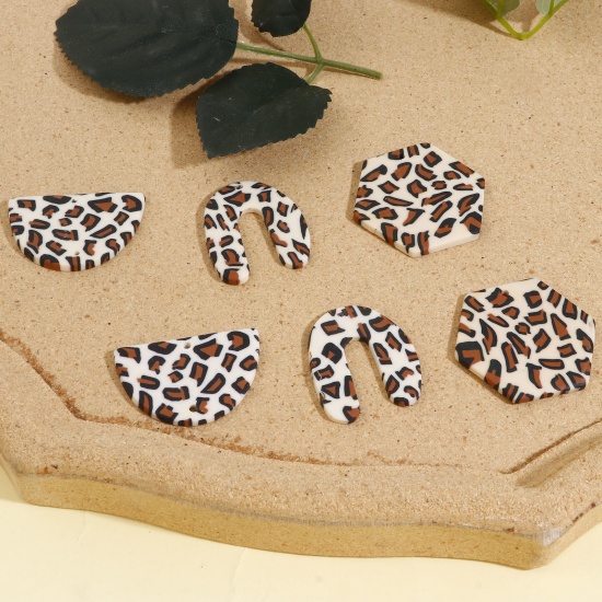 Picture of Polymer Clay Pendants Leopard Print
