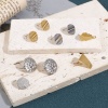 Picture of 304 Stainless Steel Ear Post Stud Earring With Loop Connector Accessories Geometric