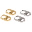 Image de 1 Paire Boucles d'Oreilles Créole Anneaux en 304 Acier Inoxydable Ovale Papillons Creux 22mm x 14mm