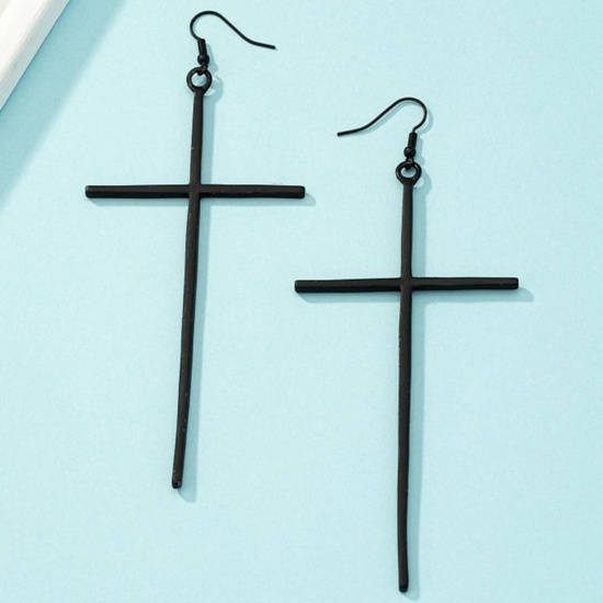 Picture of Religious Earrings Multicolor Cross