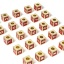 Immagine di Ottone Semplice Perline per la Creazione di Gioielli con Ciondoli Fai-da-te 18K Vero Oro Placcato Multicolore Cubo Lettera Maiuscola Lettere " A-Z " Smalto 1 Pz