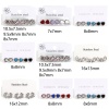 Picture of 304 Stainless Steel Stylish Ear Post Stud Earrings Set Silver Tone Enamel Multicolor Rhinestone