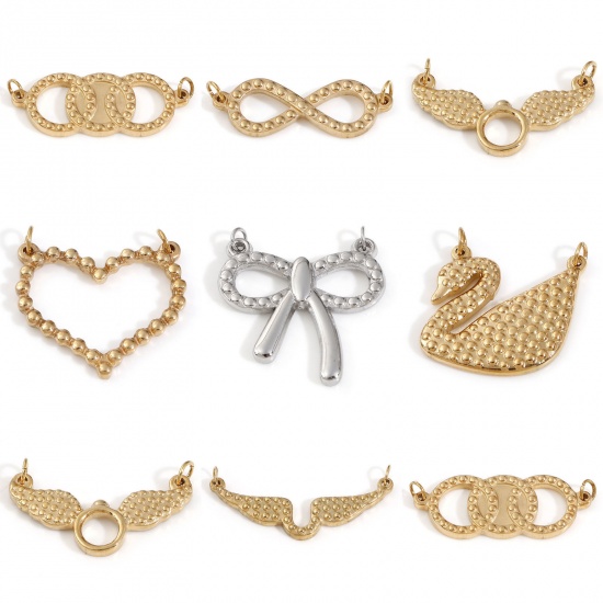 Immagine di 304 Acciaio Inossidabile Pendenti Charms Connettori 1 Pz