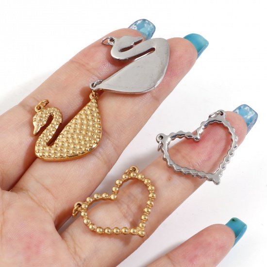 Immagine di 304 Acciaio Inossidabile Pendenti Charms Connettori 1 Pz
