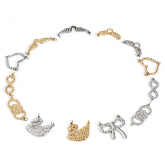 Immagine di 304 Acciaio Inossidabile Pendenti Charms Connettori 1 Pz